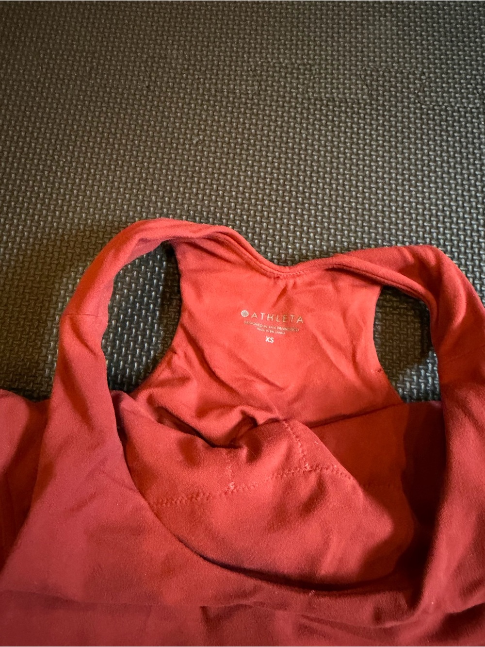 Rust Crop Tank Top - Picture 2 of 3